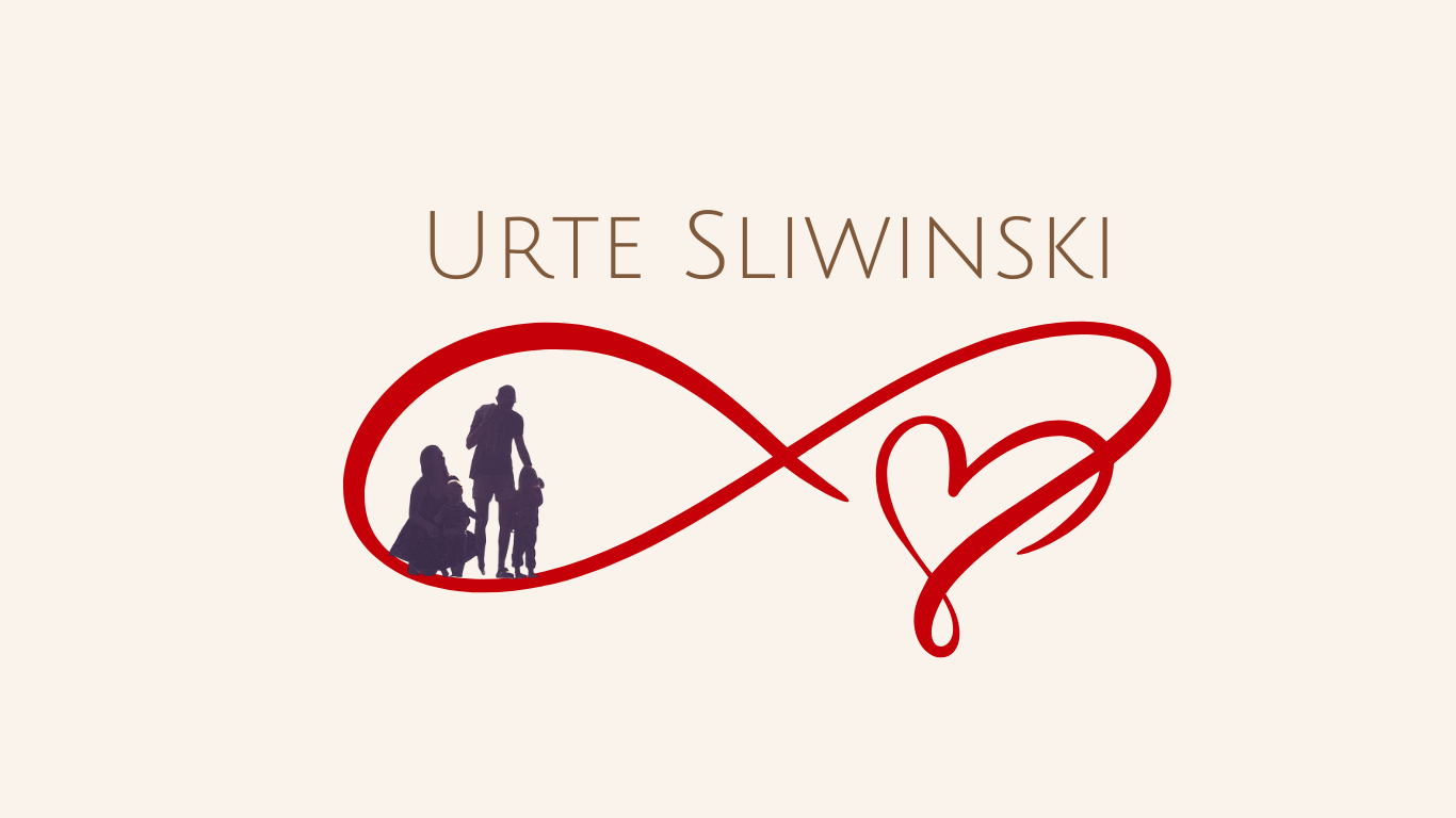 Unendlich Zeichen Herz mit Namen Urte Sliwinski